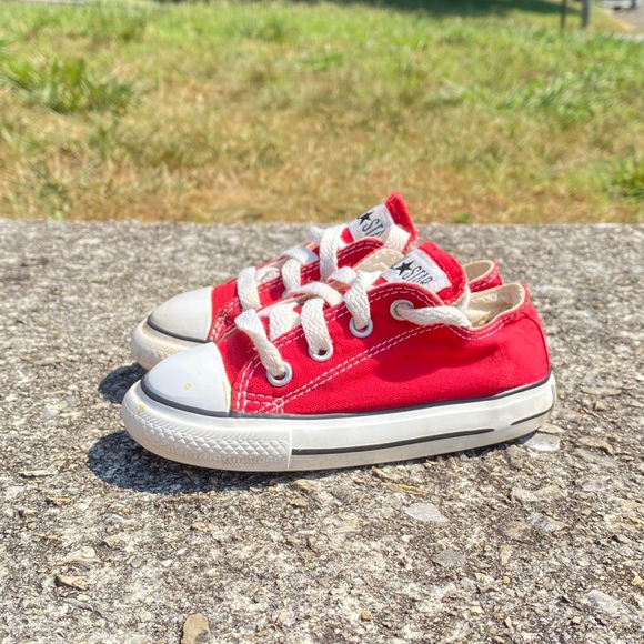 infant red converse shoes